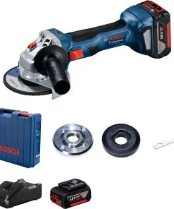 Haakse Slijper Bosch GWS 180-LI 2x4.0Ah - Rotopino.nl