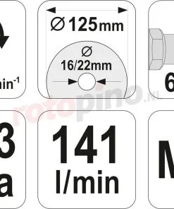 Pneumatische Haakse Slijper Yato YT-09675 - Rotopino.nl -Schuurmachine Winkel pneumatische haakse slijper yato yt 09675 33612